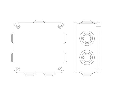 junction box cad block|junction box cad symbol.